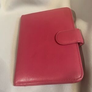 Pink Fossil Genuine Leather Photo Album/Budget Planner